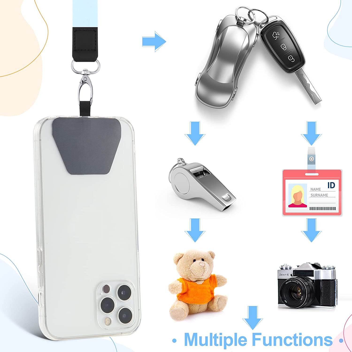 High Quality Customized Mobile Phone Rope Strap Key String Cell Phone Hanging Rope