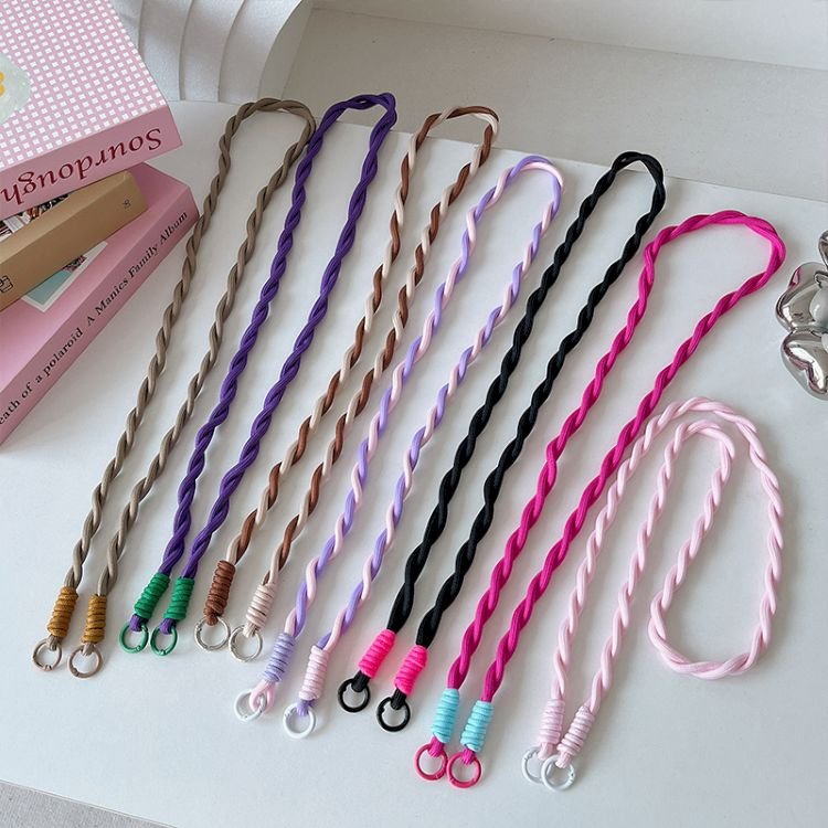 2024 New Design Creative Simple Female Personality Inclined Chain Mobile Phone Hanging Rope General Mobile Phone Case Strap