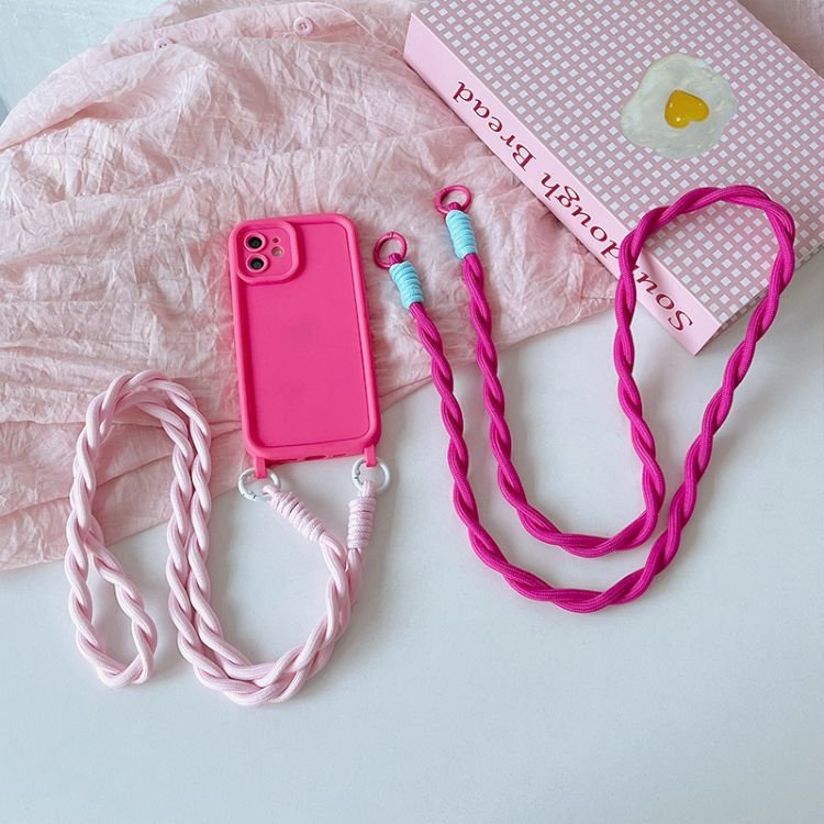 2024 New Design Creative Simple Female Personality Inclined Chain Mobile Phone Hanging Rope General Mobile Phone Case Strap