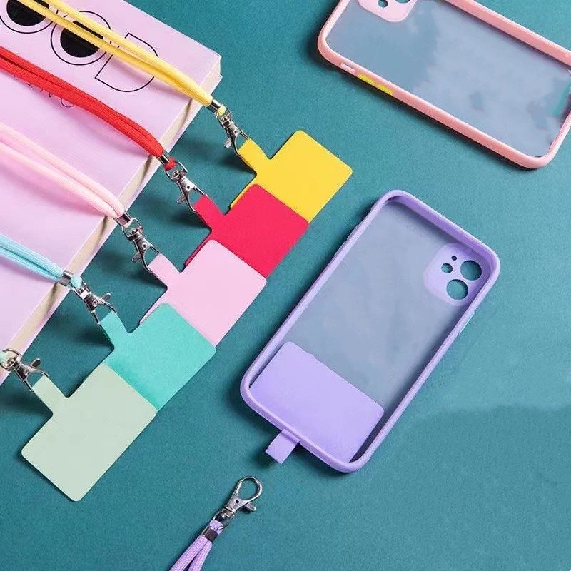 Wholesale Polyester Fiber Universal Adjustable Nylon Mobile Phone Straps Lanyard Patch For iPhone 15 Pro Max Hanging Rope