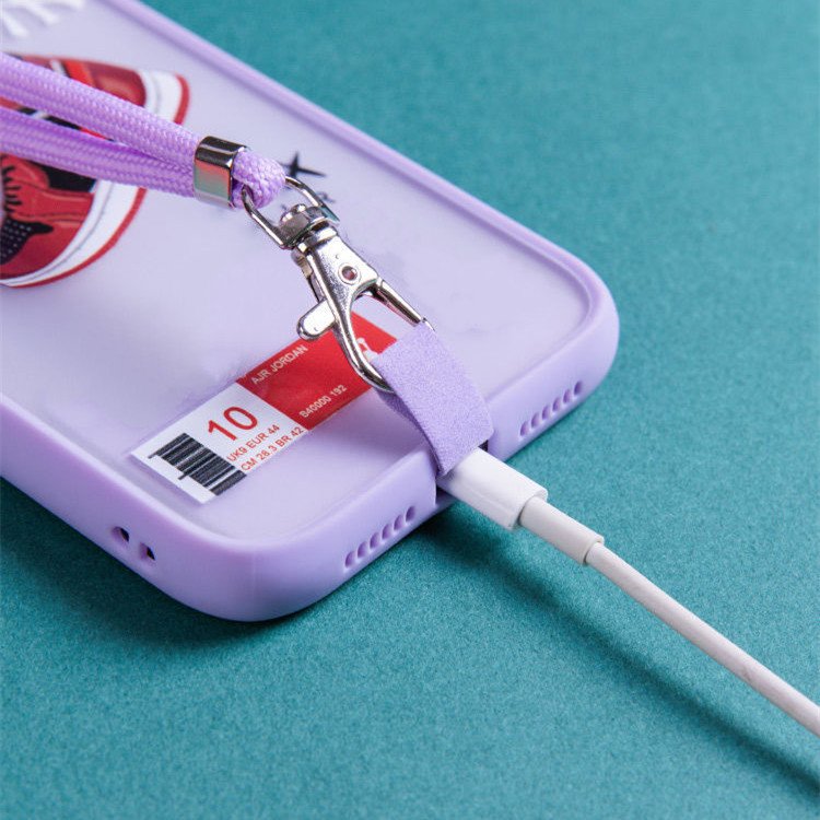 Wholesale Polyester Fiber Universal Adjustable Nylon Mobile Phone Straps Lanyard Patch For iPhone 15 Pro Max Hanging Rope