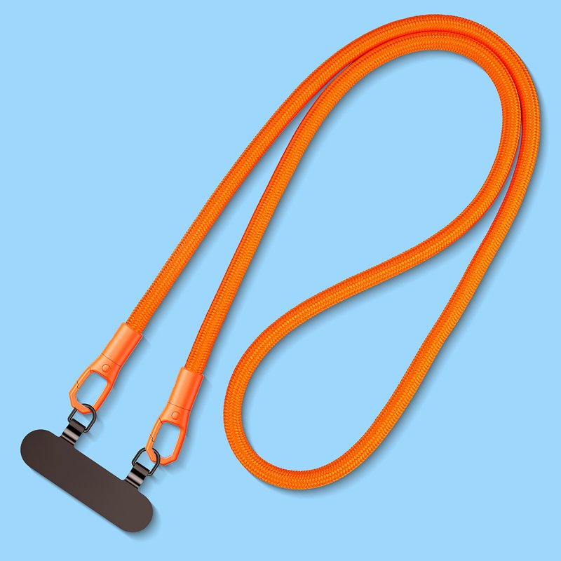 Dual Clip Polyester Rope Wrist Strap Universal Cute Design Short Mobile Phone Lanyard Keychain Tether Patch Cell Accessories