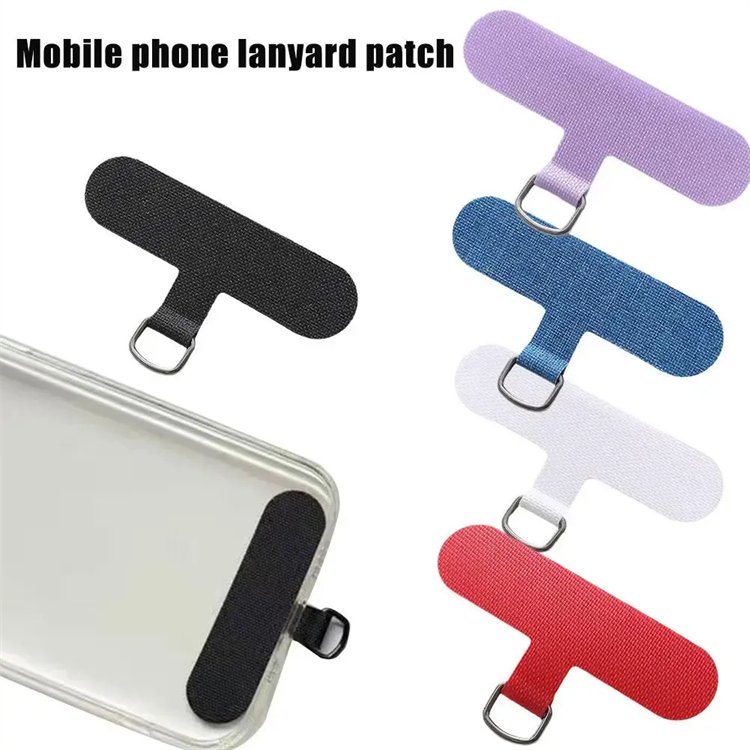 Universal Phone Cases Detachable Pads Different Colors Necklaces Metal Ring Durable Pad cellphone lanyard