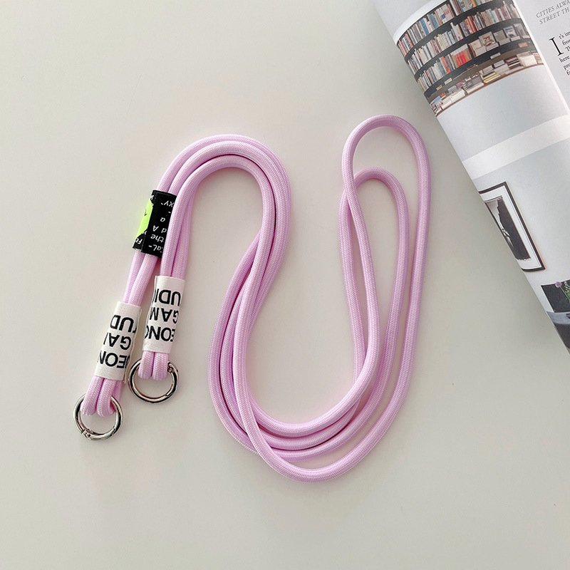 Mobile Phone Strap Accessories Loose Lanyard with Shrink Mobile Phone Case Diagonal Span Hang Neck or Back Rope with Buckle