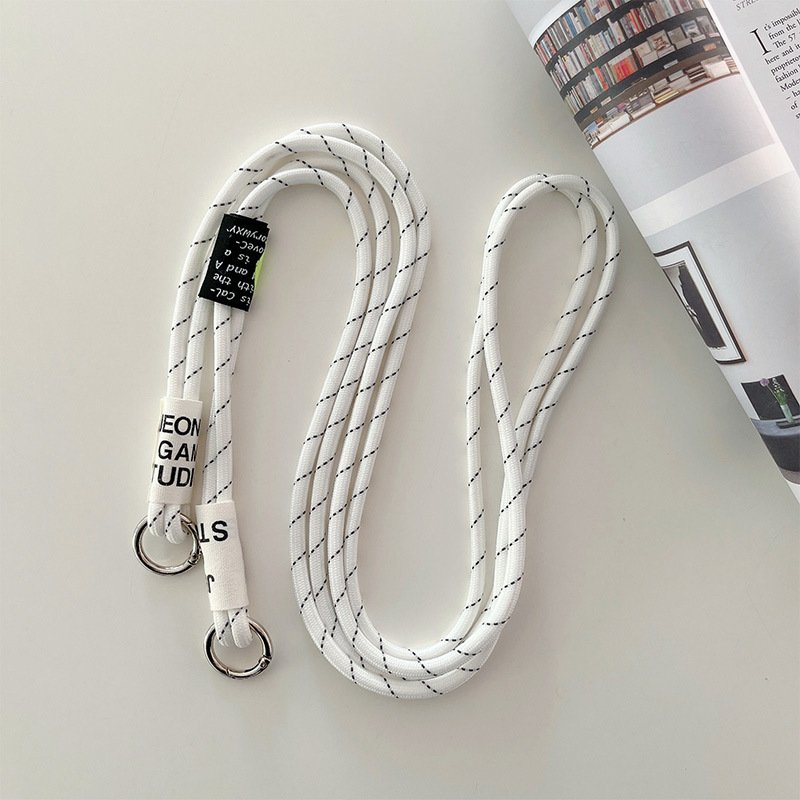 Mobile Phone Strap Accessories Loose Lanyard with Shrink Mobile Phone Case Diagonal Span Hang Neck or Back Rope with Buckle