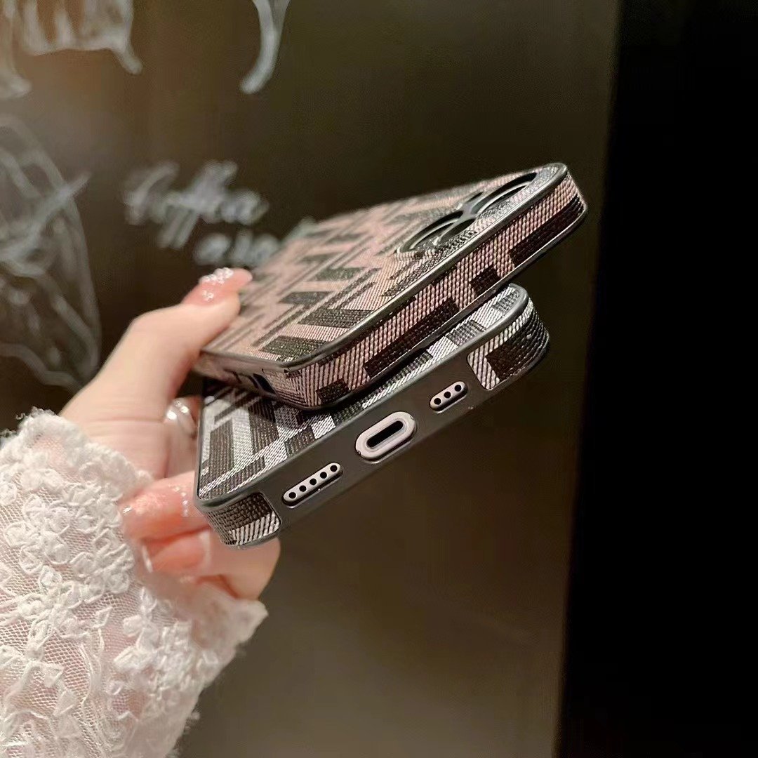New Luxury Designer 15promax Mobile Phone Shell Camera Set With Diamonds For iPhone 15 pro 14 13 12 All Wrapped Leather