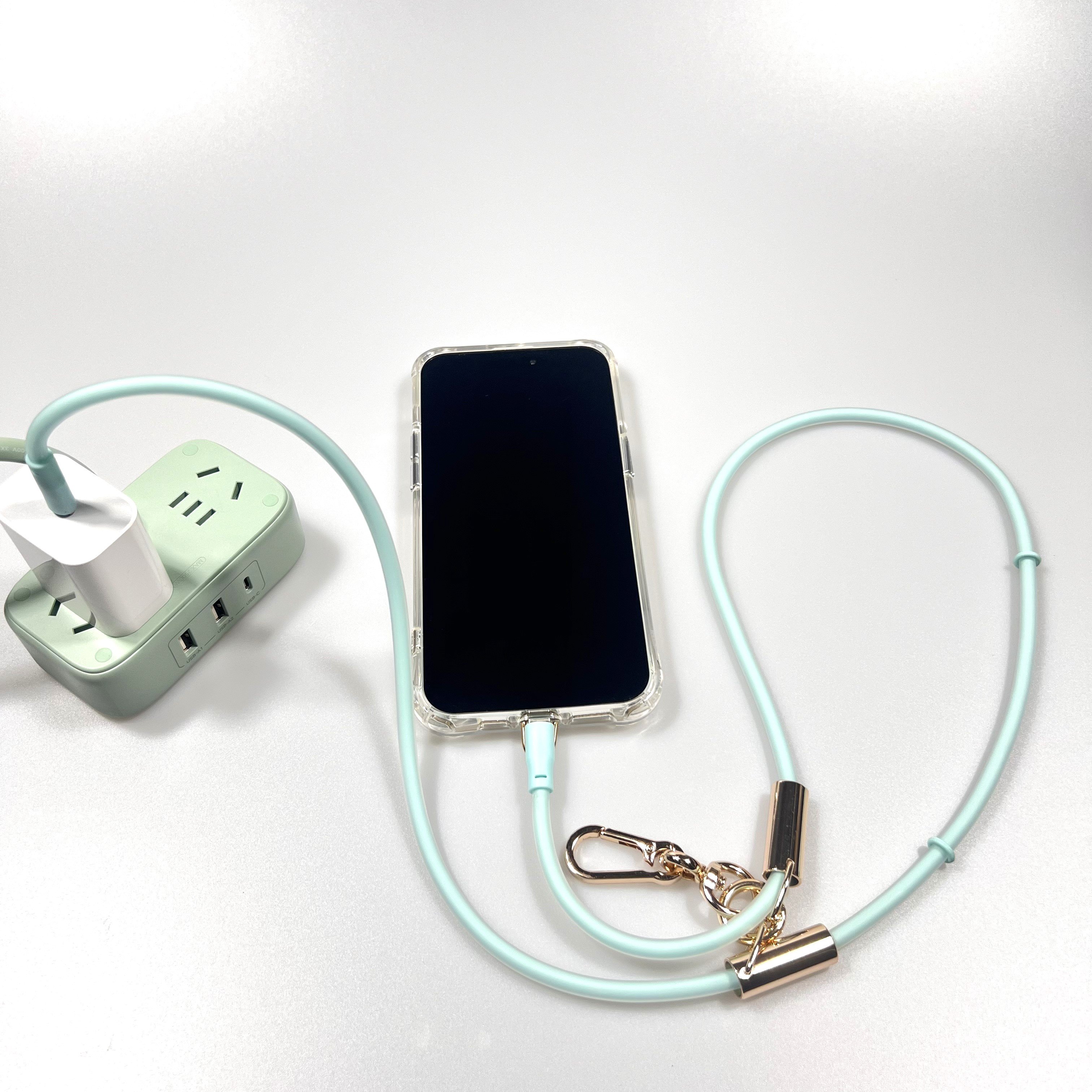Universal Mobile Phone Lanyard Neck Wear Strap Keychain Rope Cellphone With Phone Tether Patch