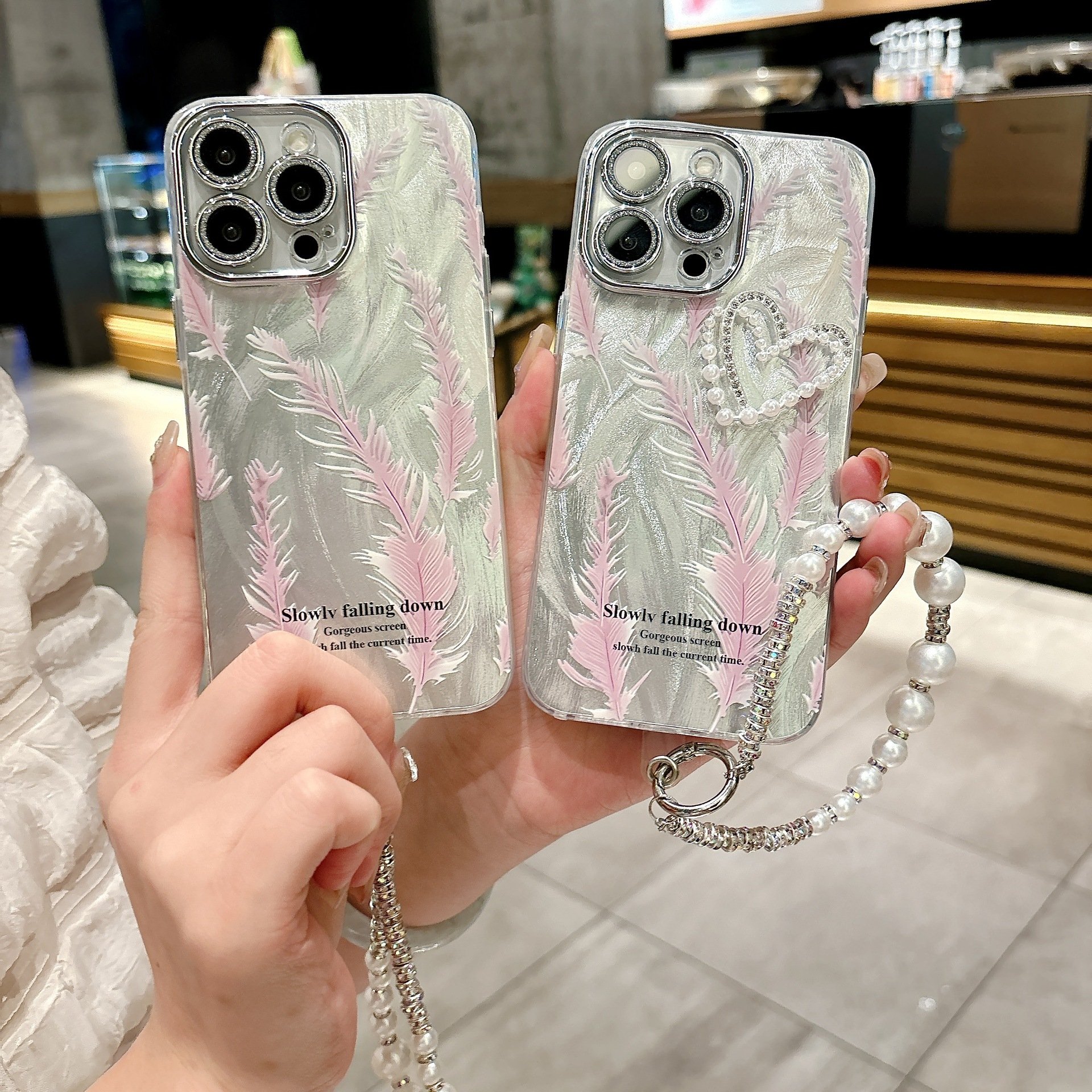 new girls designs wrist strap cell phone case for iphone 7 8 plus xr xs xs max 11 12 13 14 with hand lanyard
