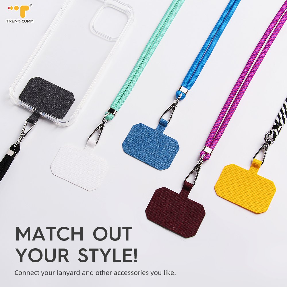 Adjustable Strong Polyester Crossbody Mobile Phone Lanyard Comfortable Long Strap for Phone Carrying