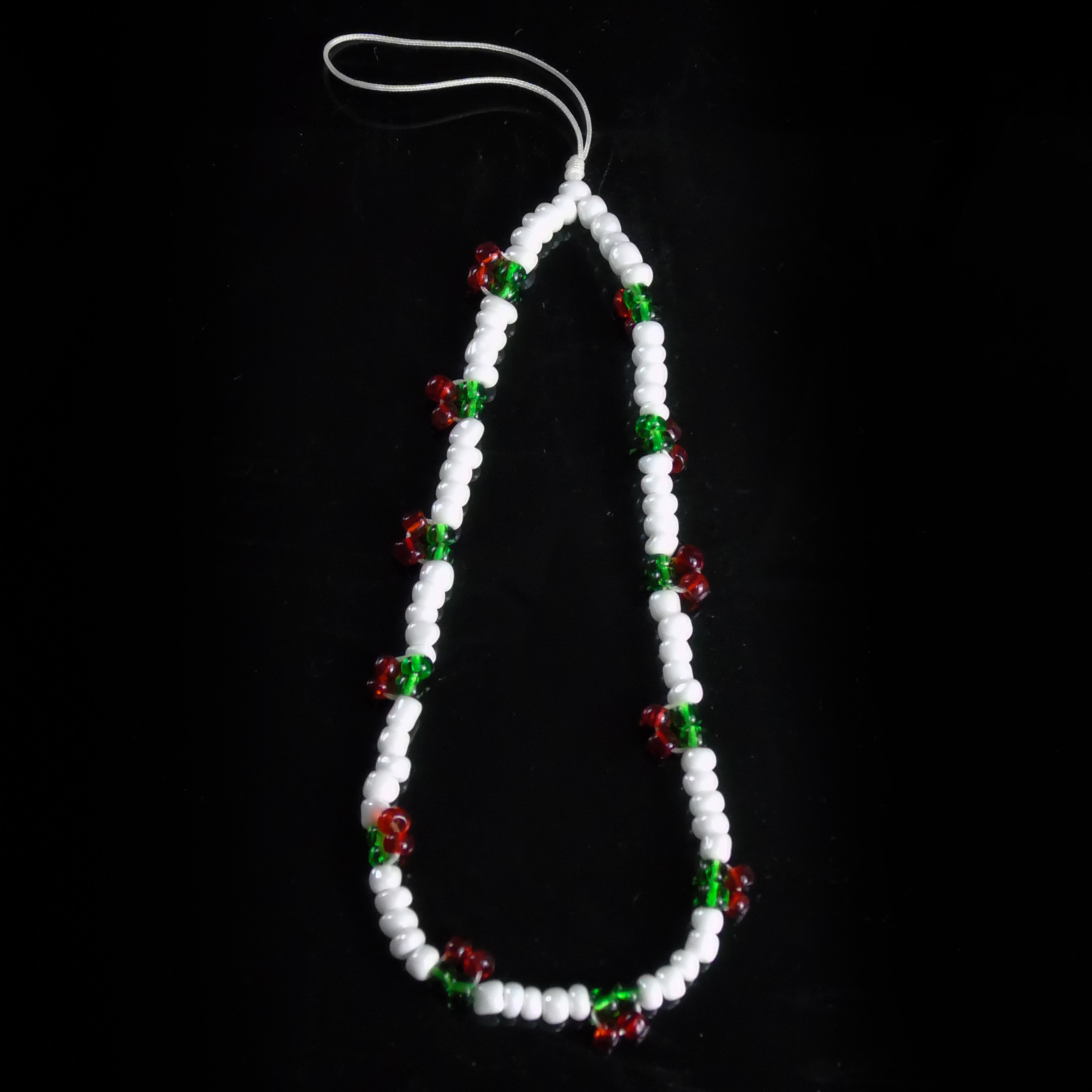 Wholesales Trendy Cherry Beaded Phone Chain Anti-Loss Wrist Strap Phone Charm For Women Gift Keychain Bag Pendant Accessories