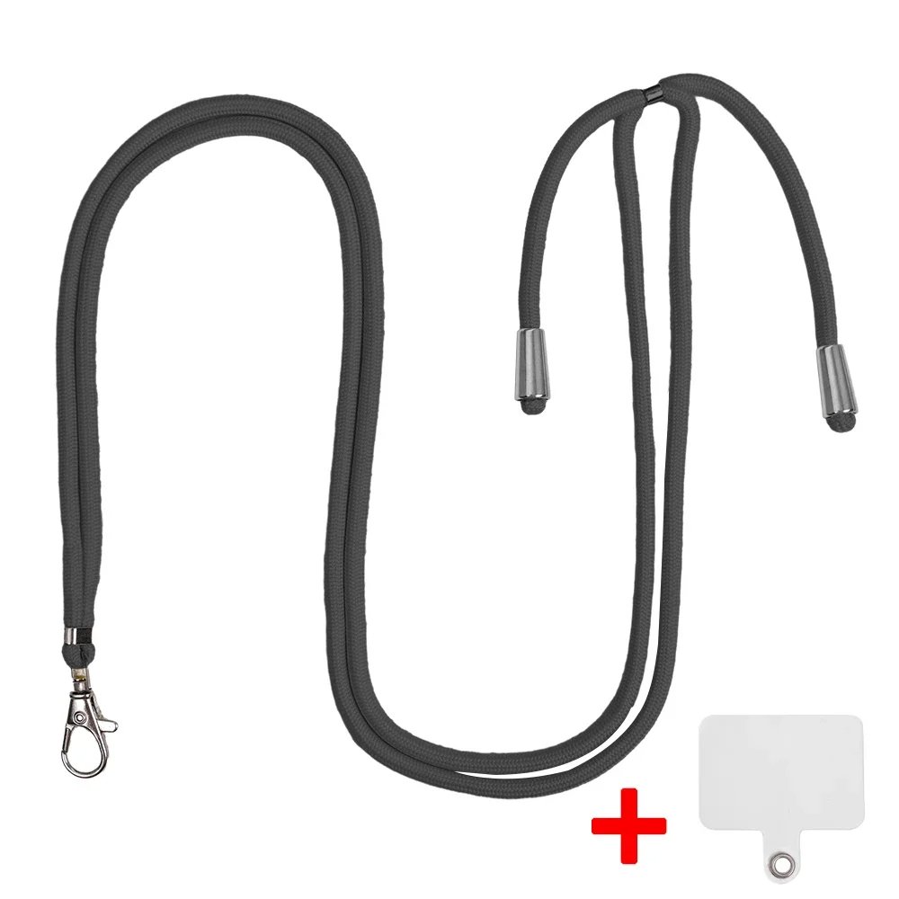 Cell Phone Lanyard Crossbody Adjustable Neck Strap for Around The Hand with Clear Tether Tab for Most Full Coverage Phones Case