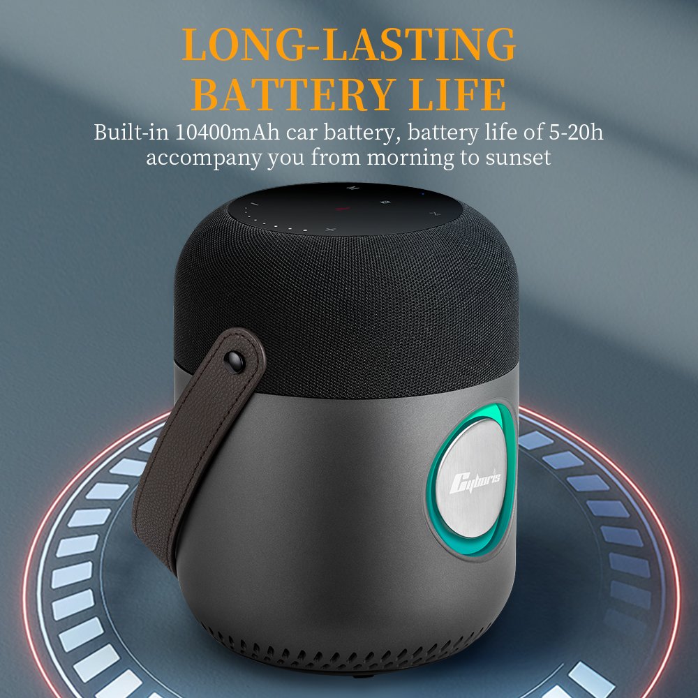 Cyboris X9 Portable BT Speaker 100W Outdoor RGB Lights Wireless Speakers Party Camping soundbox Built in Mic Support TWS/NFC/TF