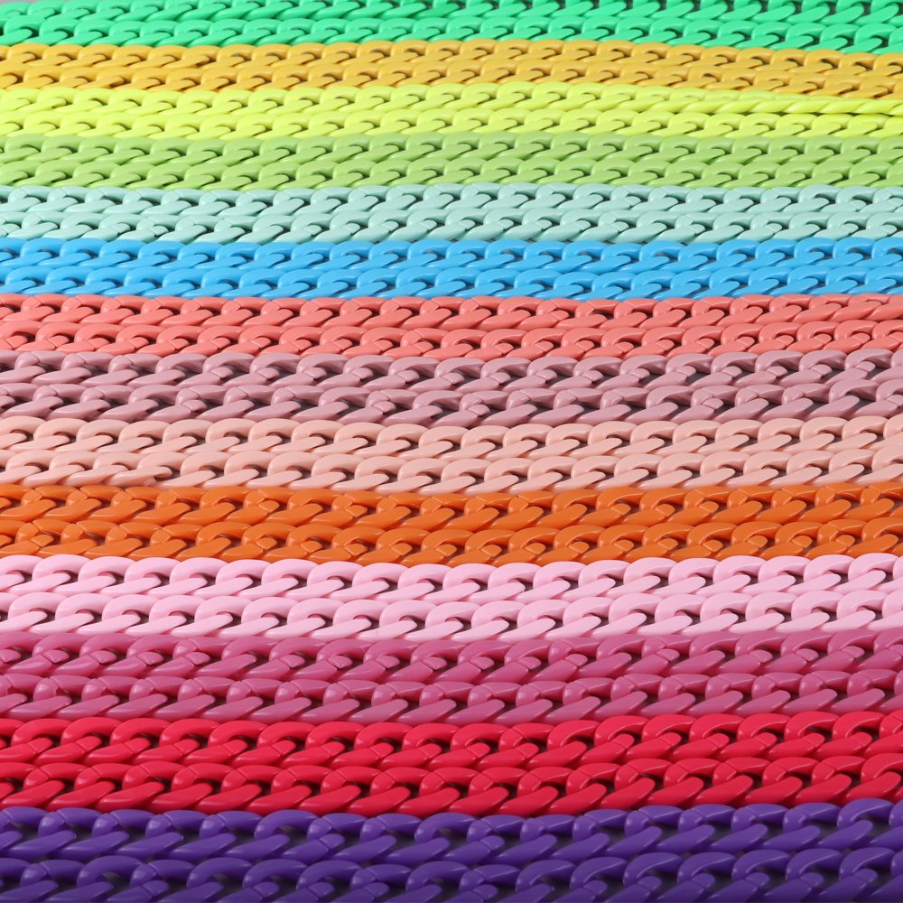 2024 Summer Acrylic Mobile Phone Chains Lanyard Bag Chunky Acrylic Phone Crossbody Strap Necklace 120cm Women Custom