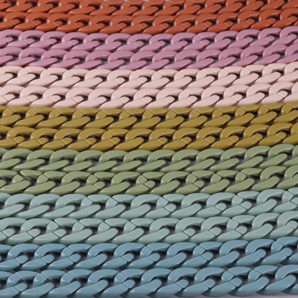 2024 Summer Acrylic Mobile Phone Chains Lanyard Bag Chunky Acrylic Phone Crossbody Strap Necklace 120cm Women Custom