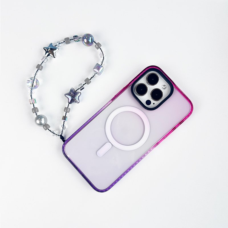 Jewelry Beads Anti-Lost Phone Lanyard Metallic Resin Pendant Bow Jewelry Beads Anti-Lost Lanyard Lovely Bracelet Straps