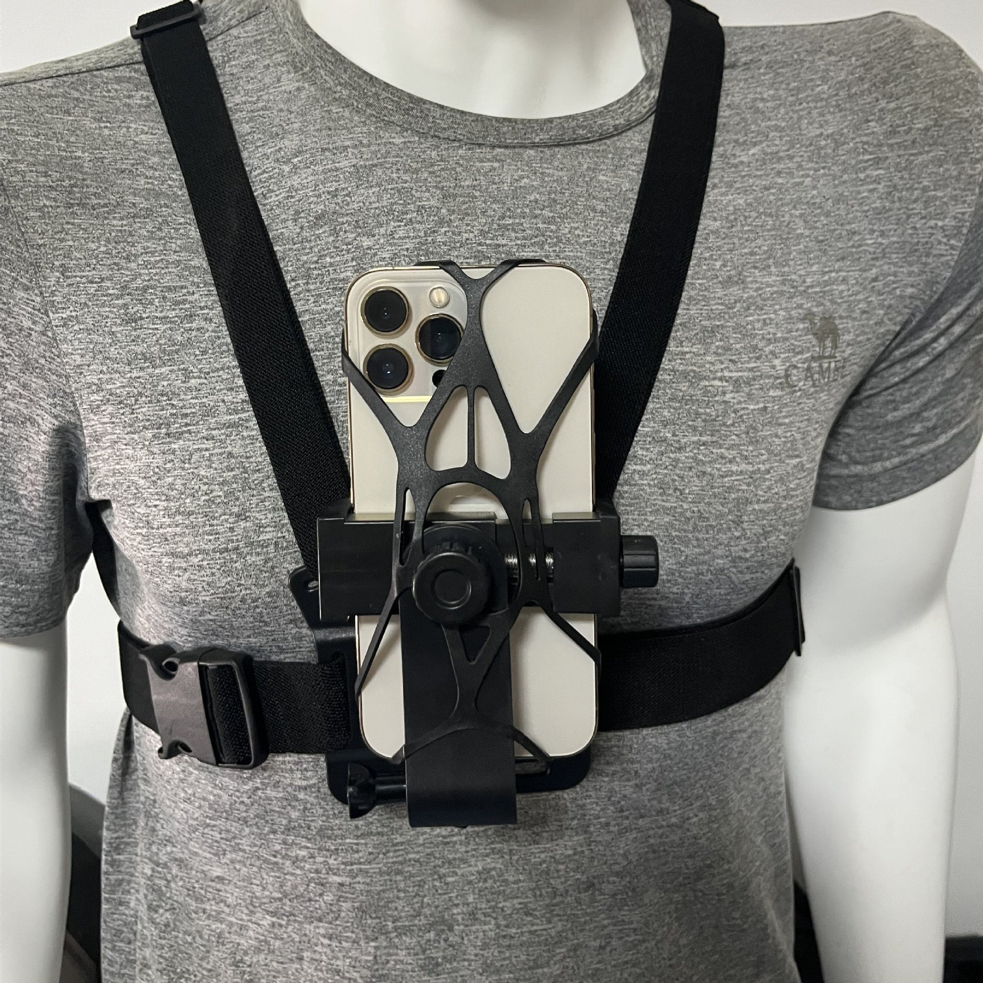 New 6 In 1 Adjustable Elastic Cell Phone Quick Clip Mobile Phone Holder Action Camera Chest Strap Mount Harness For GoPro 11 10