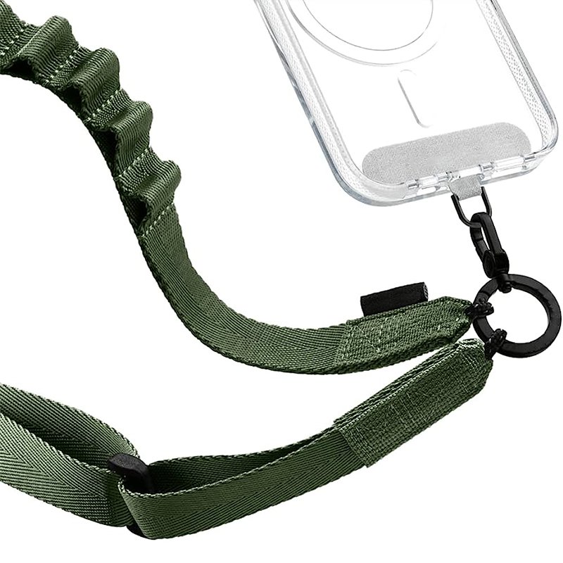 Gacent Webbing Manufacturer Sewing Custom Green Polyester Nylon Crossbody Neck Holder Phone Lanyard
