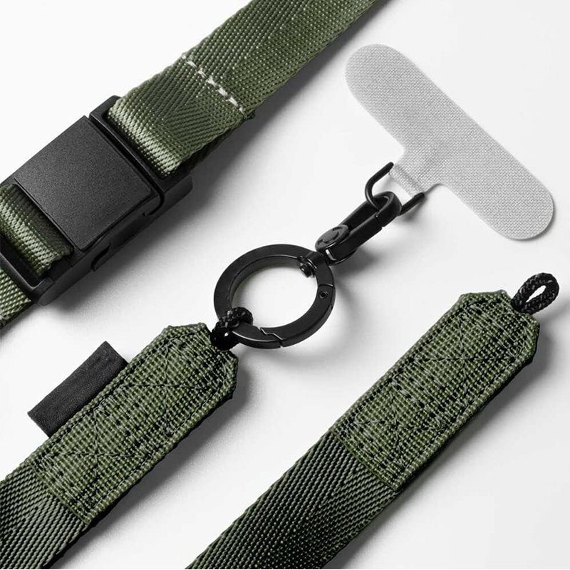 Gacent Webbing Manufacturer Sewing Custom Green Polyester Nylon Crossbody Neck Holder Phone Lanyard
