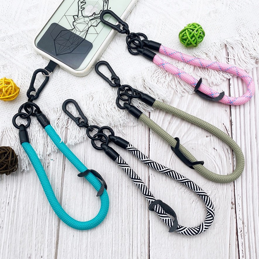 Universal Cell Mibble Phone Lanyard Adjustable Neck Strap Compatible Phone Lanyard With Patch