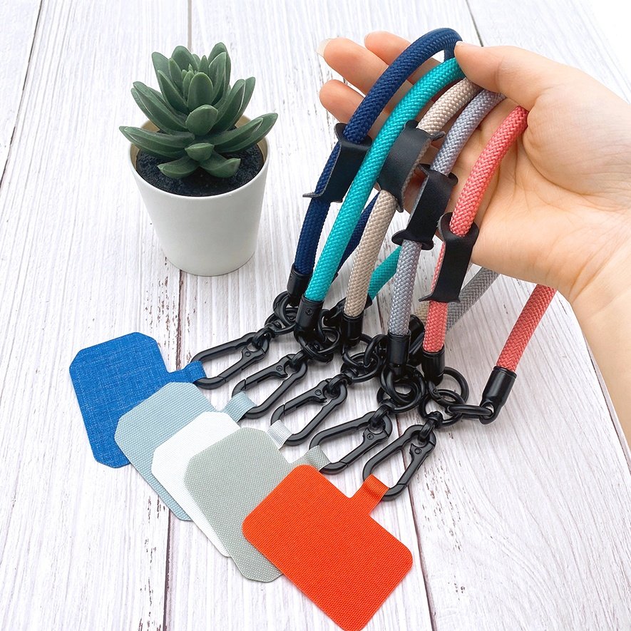 Universal Cell Mibble Phone Lanyard Adjustable Neck Strap Compatible Phone Lanyard With Patch