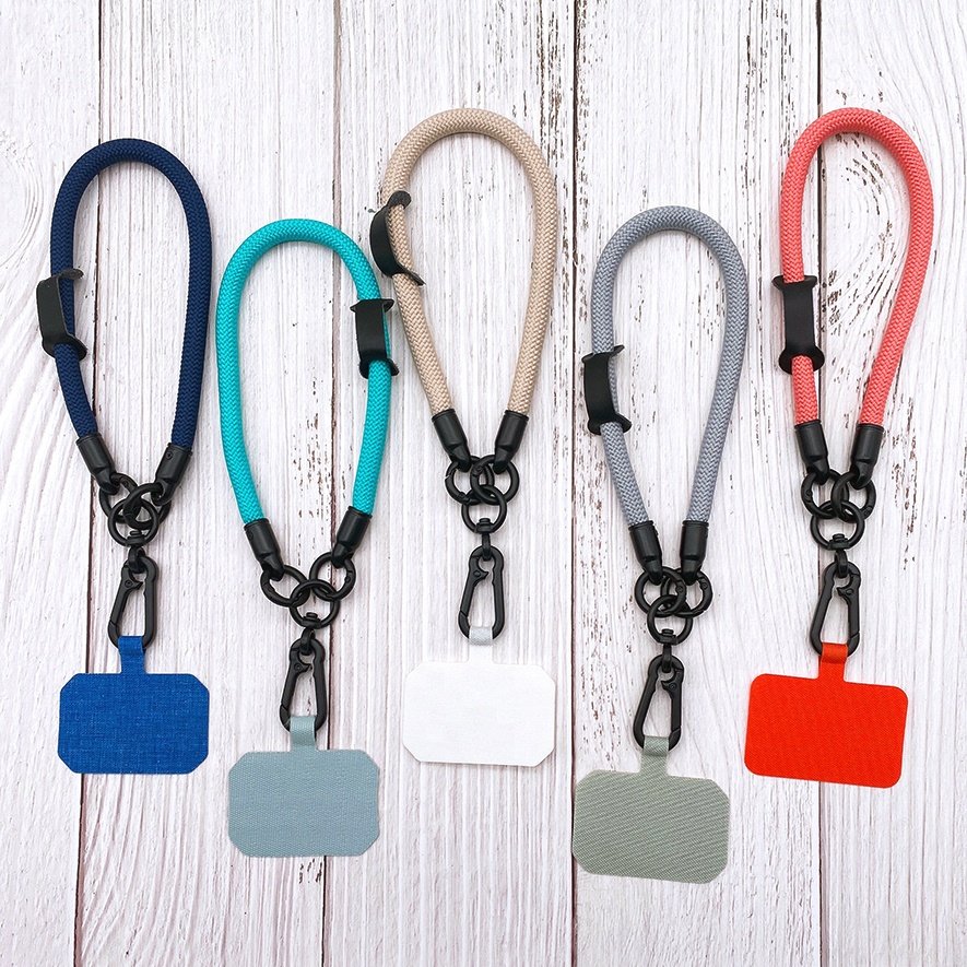 Universal Cell Mibble Phone Lanyard Adjustable Neck Strap Compatible Phone Lanyard With Patch