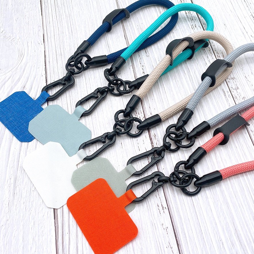 Universal Cell Mibble Phone Lanyard Adjustable Neck Strap Compatible Phone Lanyard With Patch