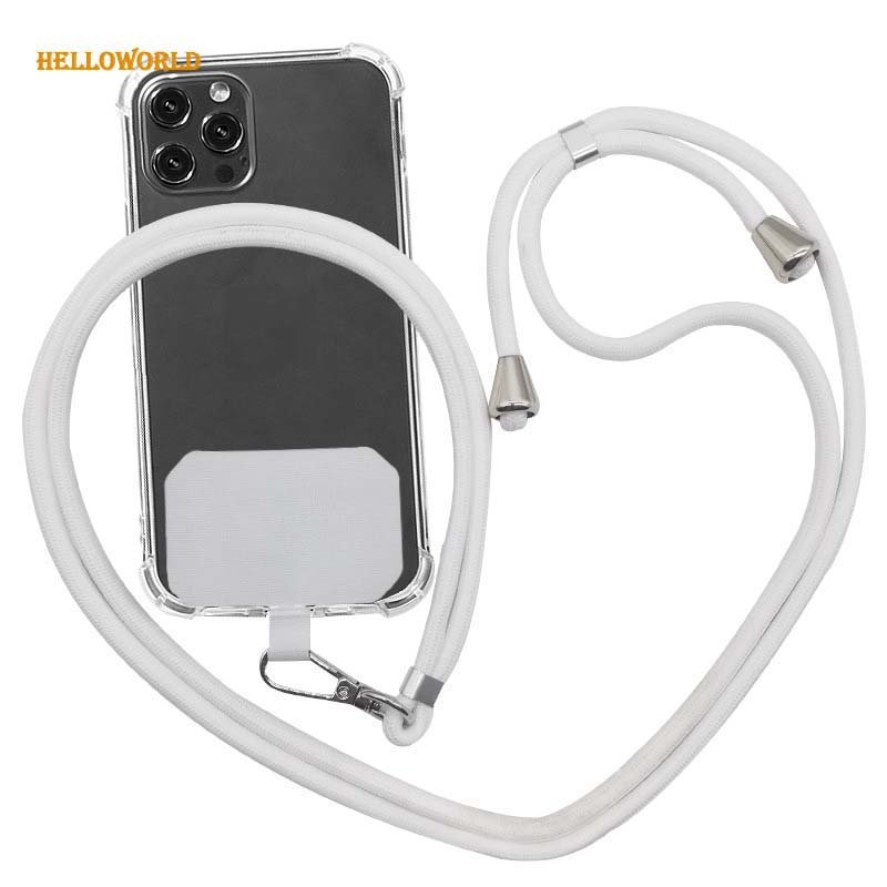 Mobile Phone Straps Crossbody Phone Case Keychain Lanyard Nylon Webbing Strap With Patch mobil phone strap