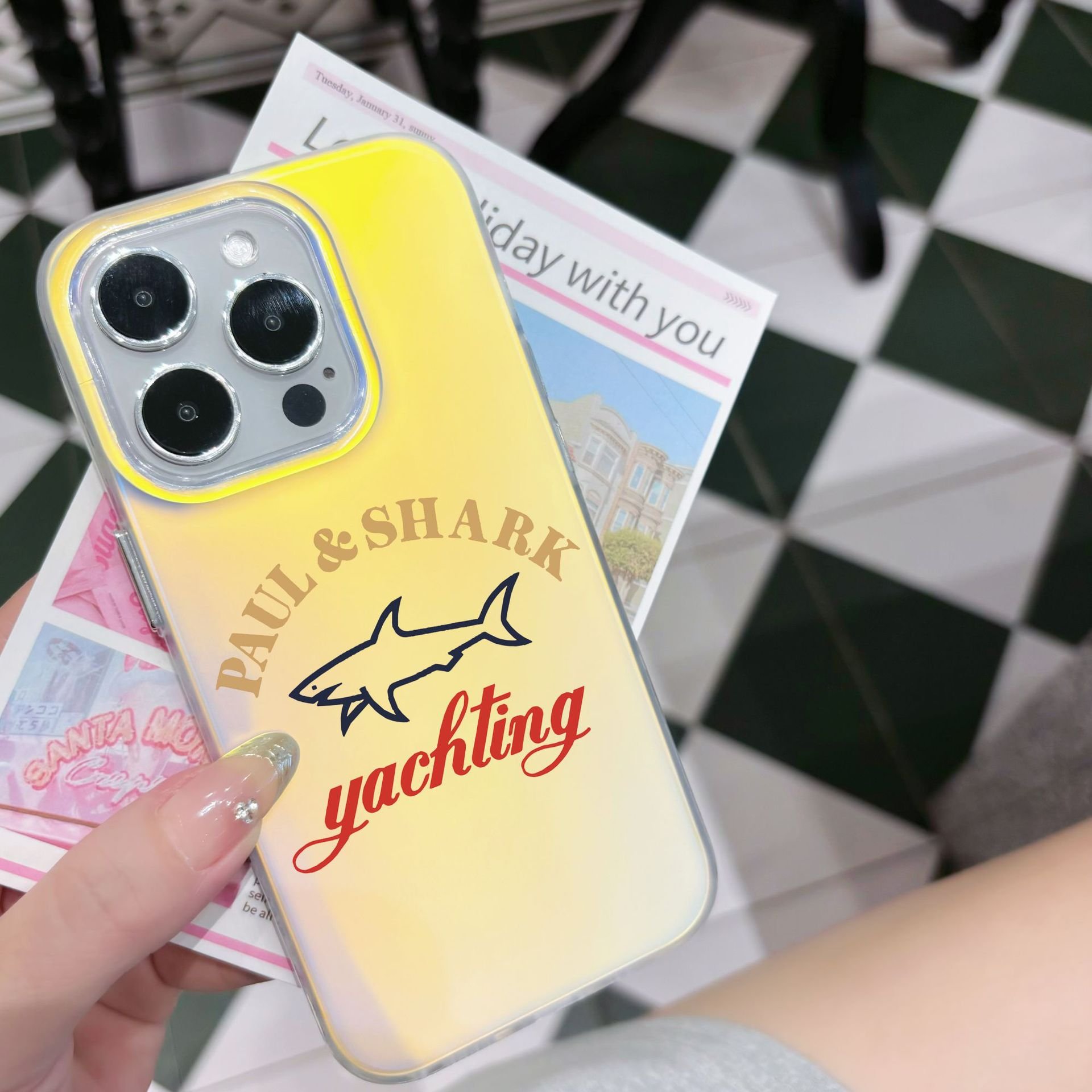 Paul Shark Theme Mobile Cover For iPhone Xr Xs 11 12 13 14 15 16 Pro Max Designer Phone Case