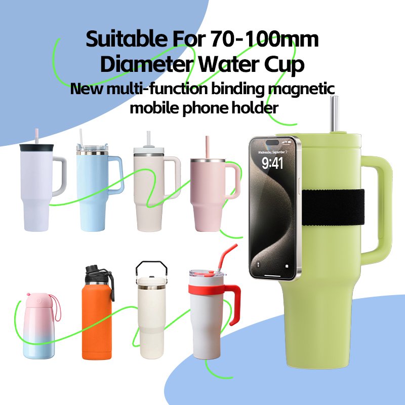 Wrist Magnetic Strap Mobile Phone Stand Fitness Outdoor Sports Cup Magnetic Stand Portable Metal Mobile Phone Holder