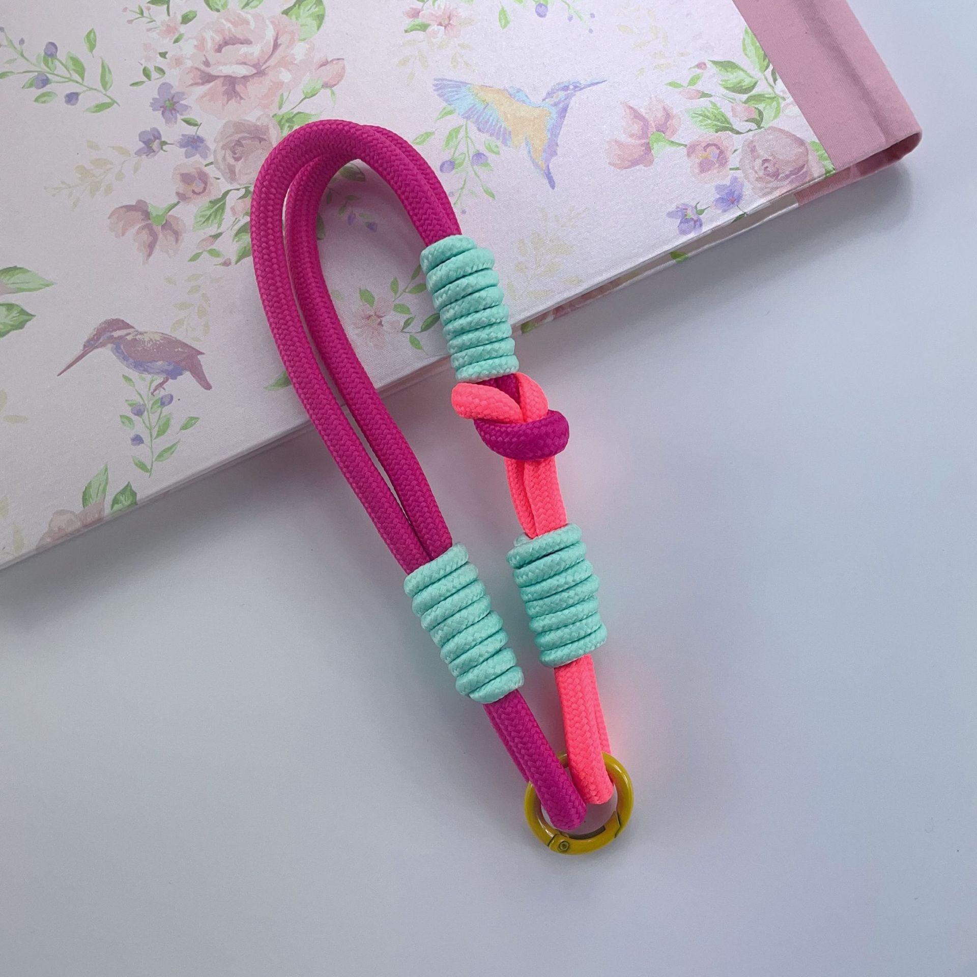Portable mobile phone case accessories pendant color hanging rope Nylon Lanyard Cell Phone Wrist Straps