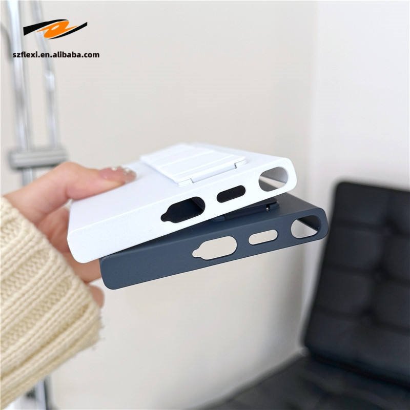Luxury Silicone PC Full Camera Protective Phone Case With Wrist Strap For Samsung Galaxy S23 24 Ultra
