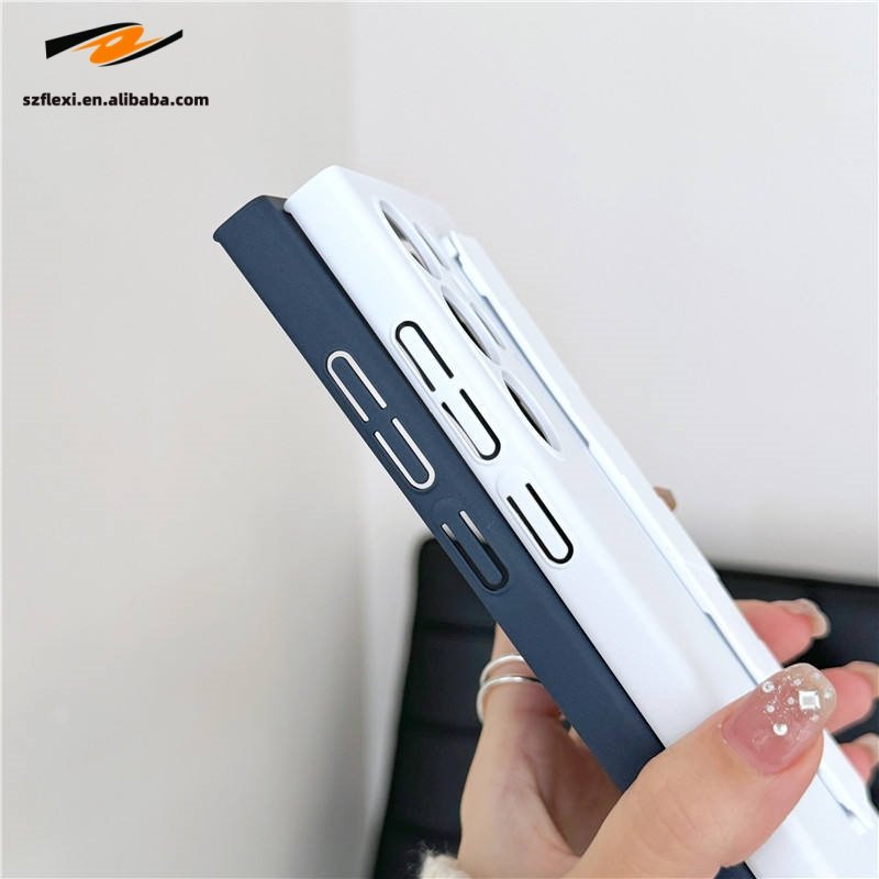 Luxury Silicone PC Full Camera Protective Phone Case With Wrist Strap For Samsung Galaxy S23 24 Ultra