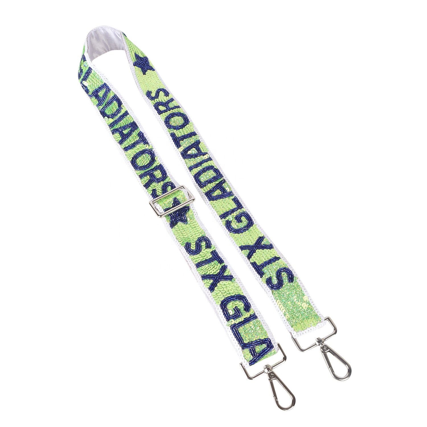 New Arrival Handmade Designer Ladies Beaded Mobile Phone strap Seed Bead Guitar Strap Game Day Strap Clear bag Strap Wholesale