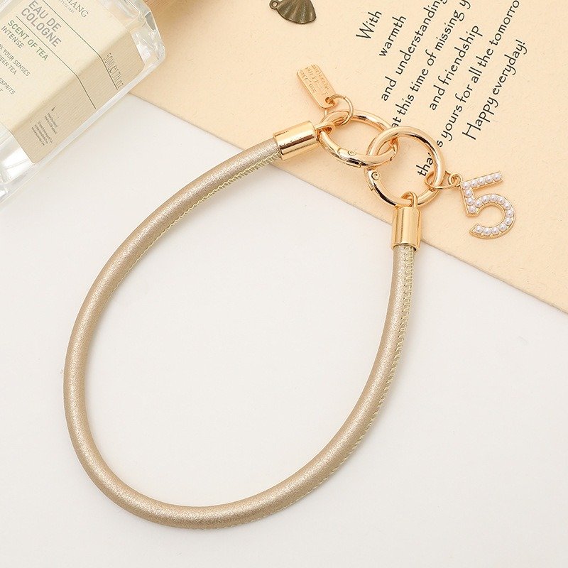 PU Leather Mobile Phone Lanyard Short Hand Held Chain Mobile Phone Case Keychain Pendant Cellphone Strap Accessory