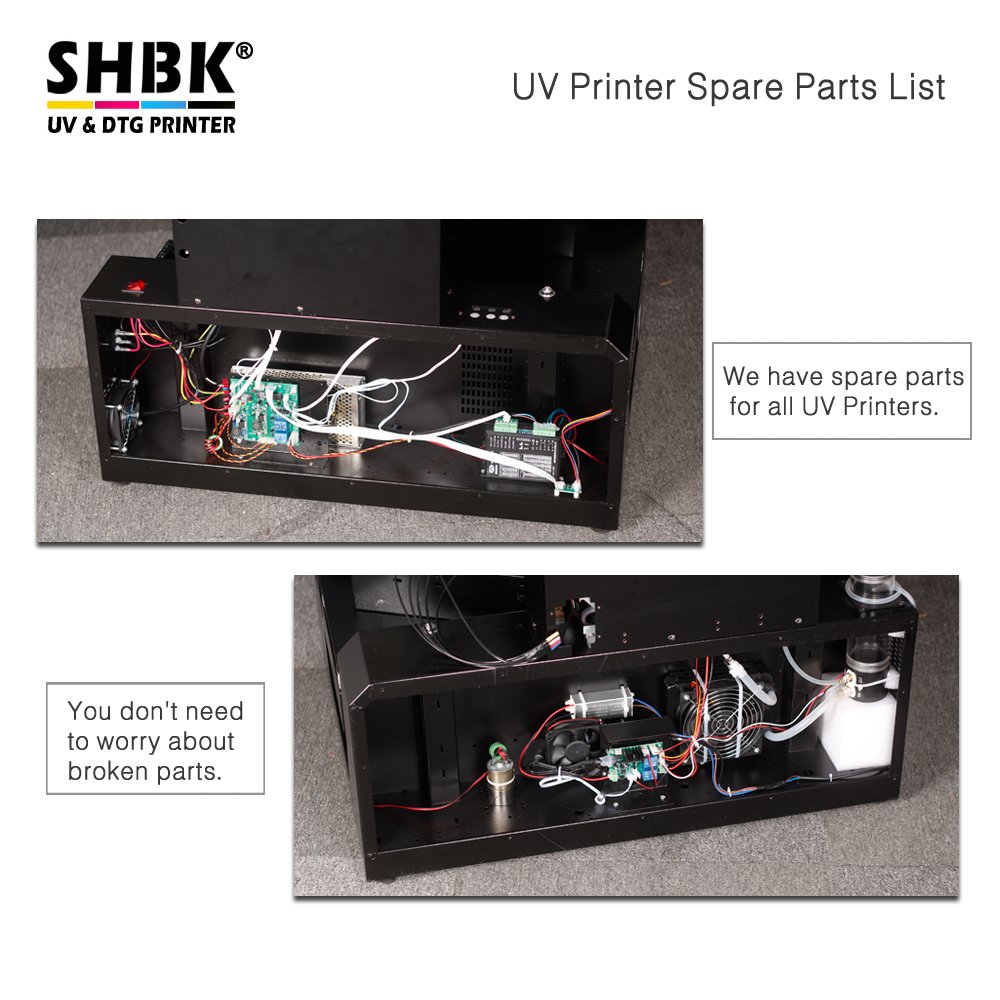 SHBK Automatic A3 UV Printer logo bottle uv printer CE EMC LVD