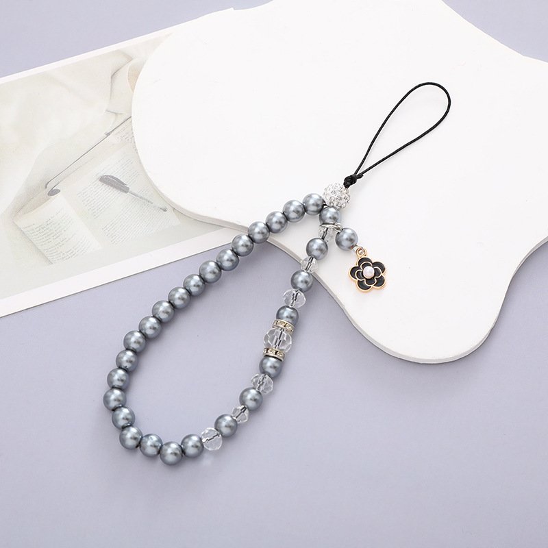 Sweet Cute Cartoon Animal Phone Charm Packaging Strap Lanyard Crystal Beads Mobile Phone Chain