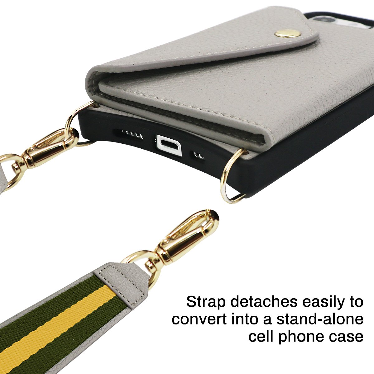 High Quality Leather mobile Crossbody Cell phone Case Bag with Strap For iPhone 14 pro max