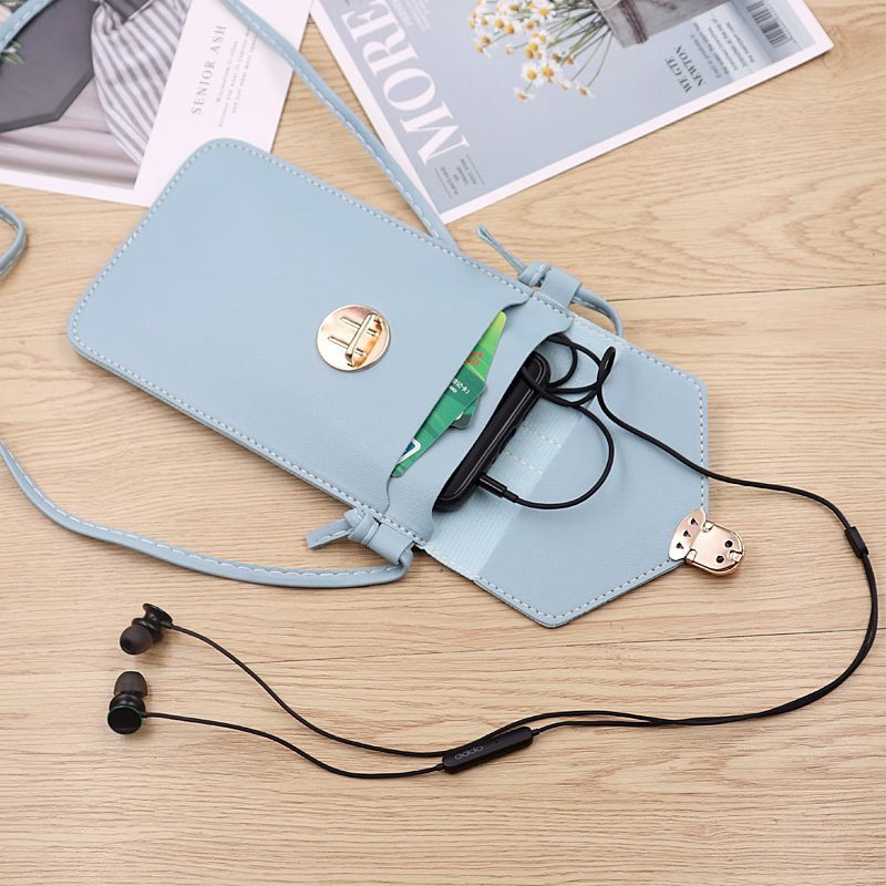 Mobile phone bags waterproof women crossbody cell phone bag with strap touchscreen shoulder leather mini girls phone bag wallet