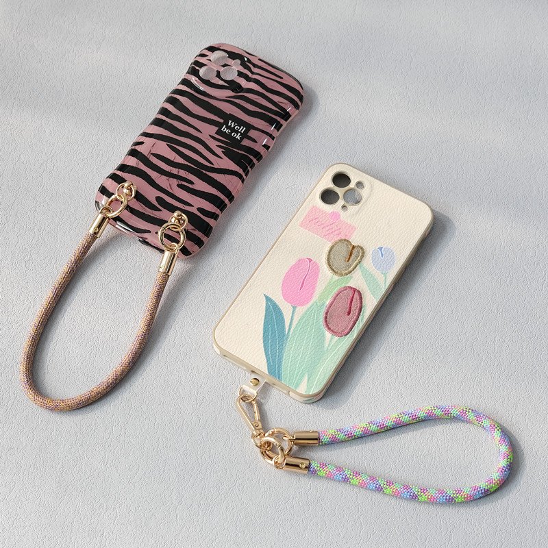 Hand Rope Strap for Phones Mobile Phone Accessories Anti-lost Women Cell Phone Wrist Strap with Clip