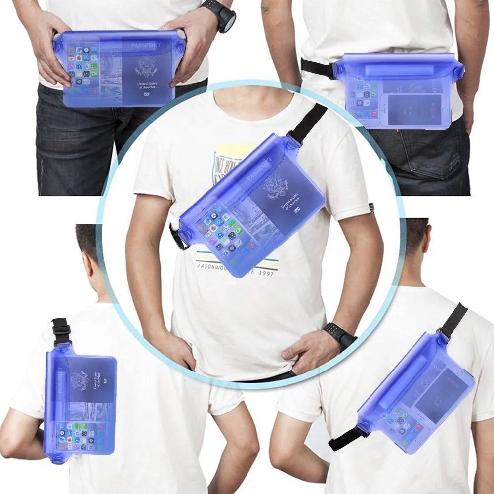 Colorful transparent pocket phone waterproof pocket