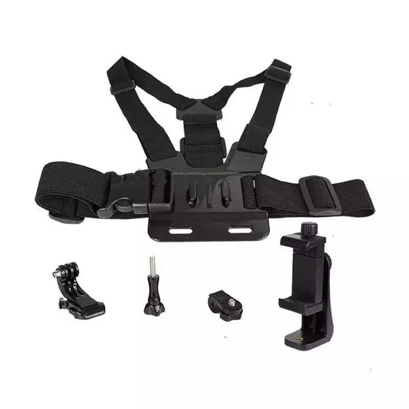 Chest With Fixed Mobile Phone Chest Mount Harness Strap Holder Cell Phone Clip Action Camera Pov For Iphone Samsung Smartphone