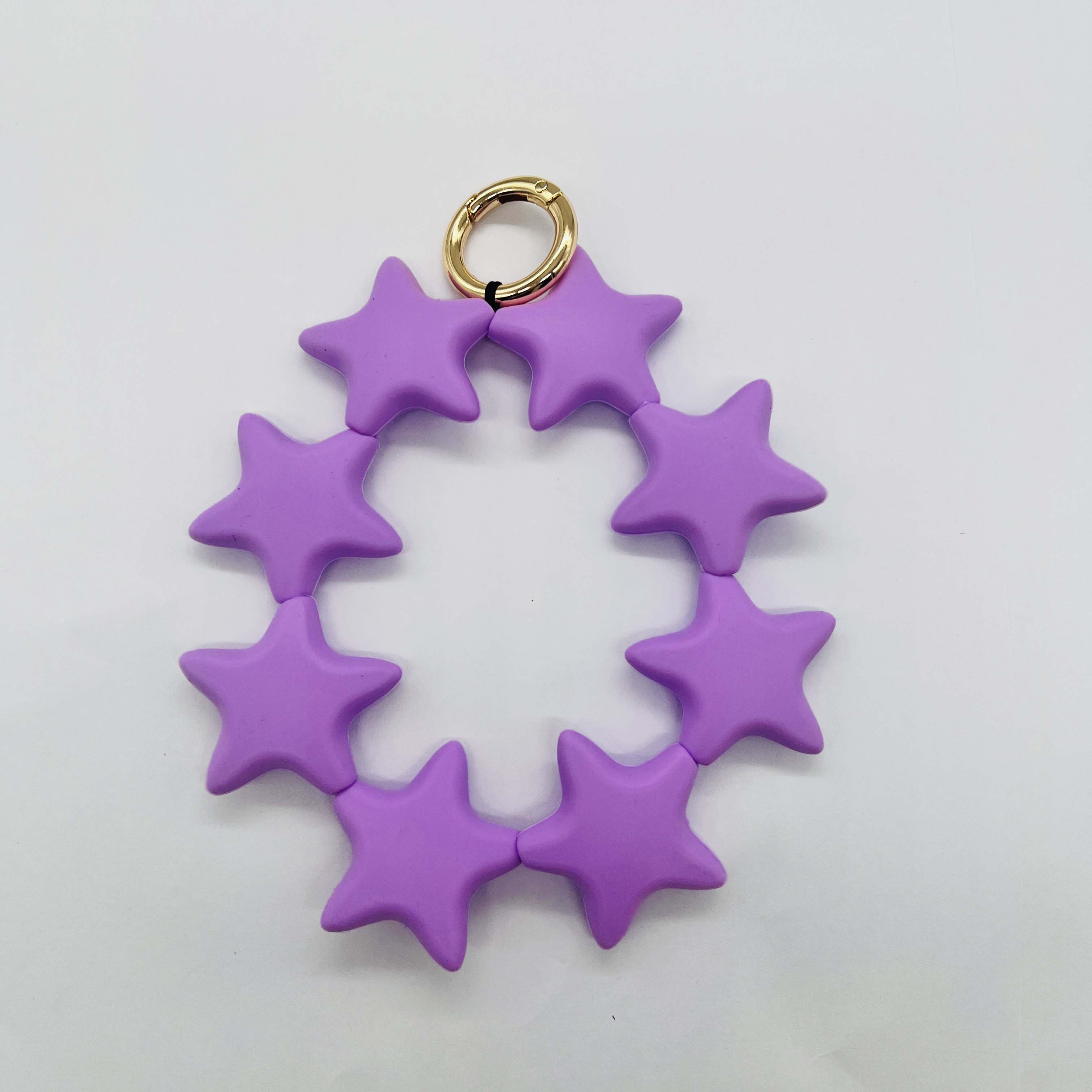 silicone star wrist strap phone custom made chain marble phone case silicone crossbody
