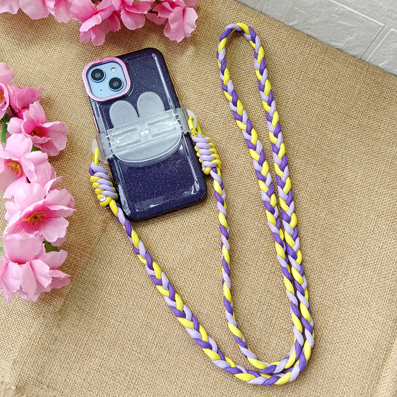 Mobile phone back clip DIY groove material clip transparent material rabbit head back clip cute rabbit mobile phone accessories