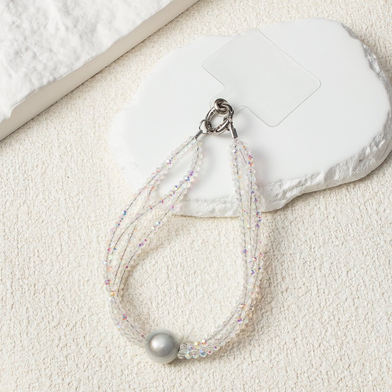 Universal Ins Style Colorful Diamond Phone Charm Glitter Crystal Mobile Phone Lanyard Phone Chain