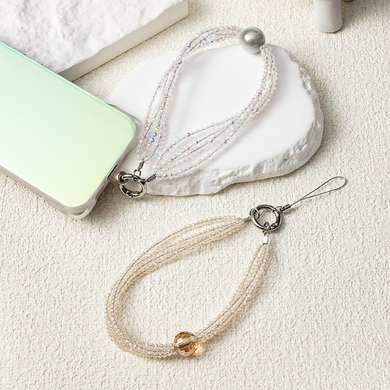 Universal Ins Style Colorful Diamond Phone Charm Glitter Crystal Mobile Phone Lanyard Phone Chain
