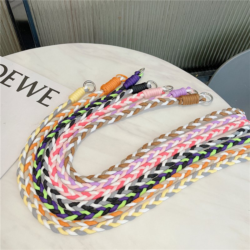 Colorful Crossbody Nylon Lanyard Strap Shoulder Necklace Strap Anti Lost Mobile Phone Chain