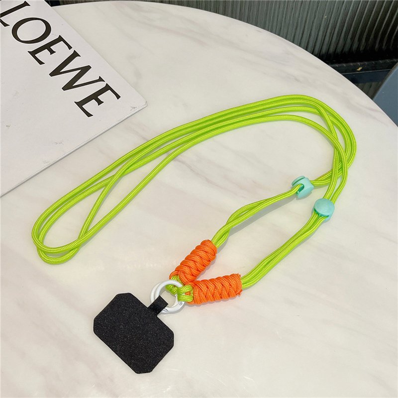 Colorful Crossbody Nylon Lanyard Strap Shoulder Necklace Strap Anti Lost Mobile Phone Chain