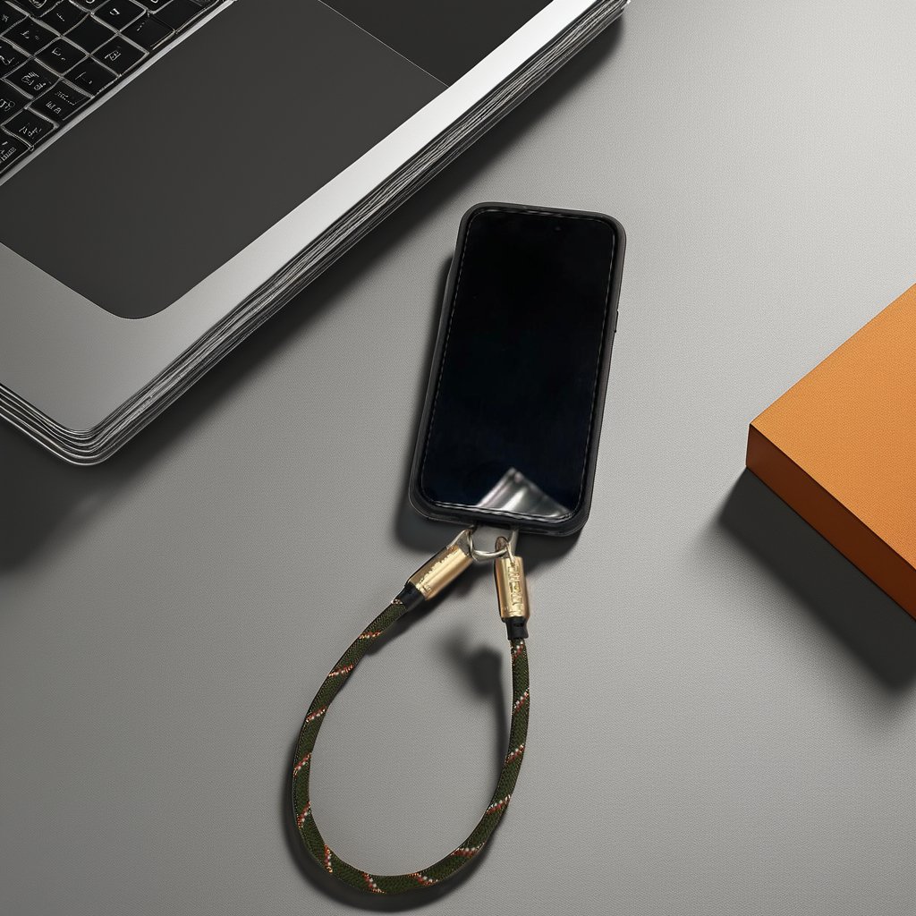 Custom charging Type-C to Type-C Mobile Phone Straps Universal Phone Case Lanyard With Nylon Adjustable Wrist Strap