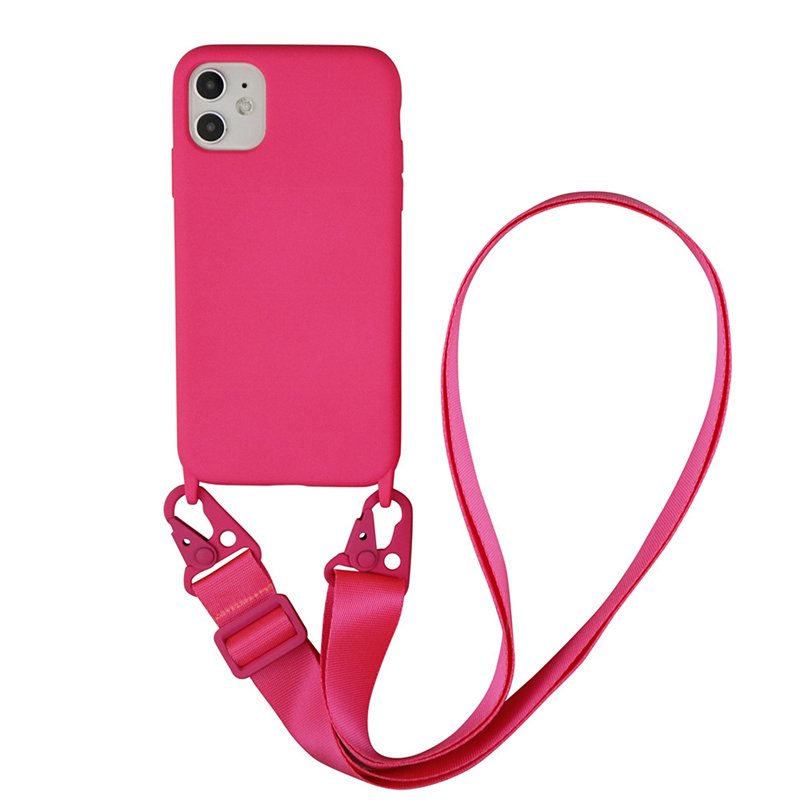 Custom Rope Sling Lasso Silicon Smartphone Cover Accessory Cord String Shoulder Neck Necklace Lanyard Strap Crossbody Phone Case