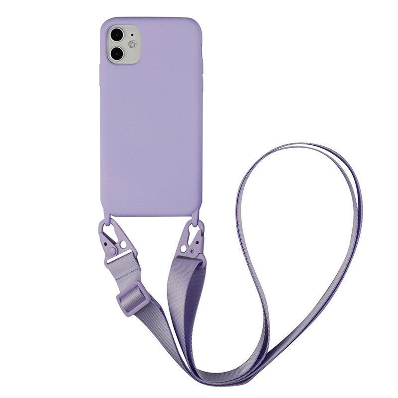 Custom Rope Sling Lasso Silicon Smartphone Cover Accessory Cord String Shoulder Neck Necklace Lanyard Strap Crossbody Phone Case
